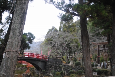 伊太祁曽神社名物　赤い橋